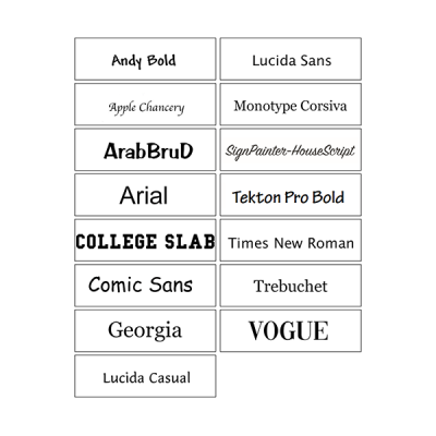 Fonts
