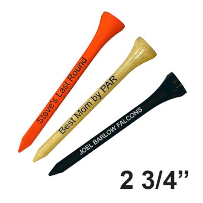 2 3/4" WOOD Golf Tees - With Personalization or Logo