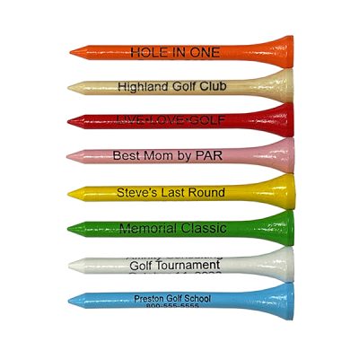 3 1/4″ WOOD Golf Tees – With Personalization or Logo - Image 4