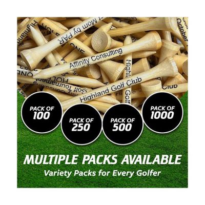 3 1/4″ WOOD Golf Tees – With Personalization or Logo - Image 7