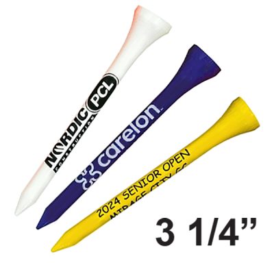 3 1/4″ WOOD Golf Tees – With Personalization or Logo